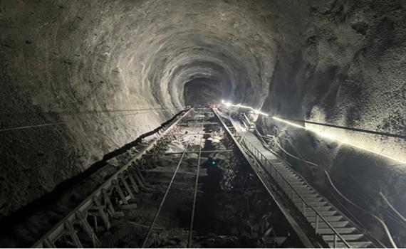泰州浙江天臺抽水蓄能電站國內最長引水斜井順利擴挖完成