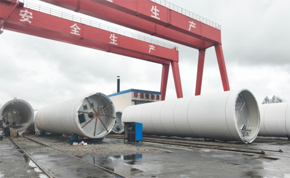 長(zhǎng)春西藏大唐國(guó)際怒江八宿縣風(fēng)電項(xiàng)目塔筒制造完成