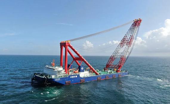 長春海上風電再添利器！固定扒桿起重船“三航翔安”試航歸來