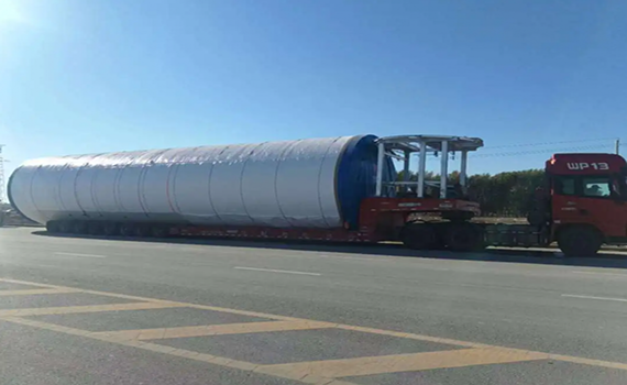 泰州哈薩克斯坦赫羅姆陶150MW風電項目首套塔筒順利發貨