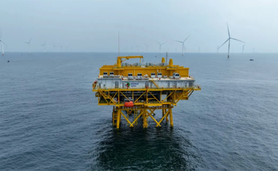 長春山東半島南U場址海上風電項目全容量并網