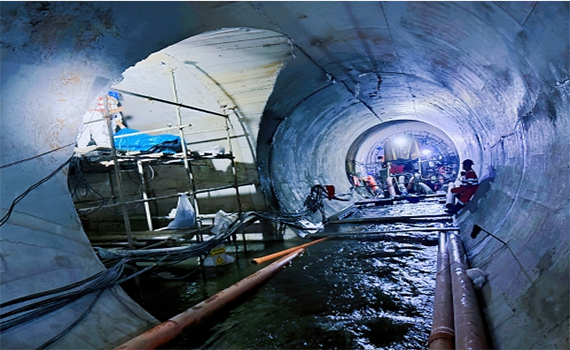 安陽秘魯圣加旺水電站引水隧洞TBM洞段澆筑完成