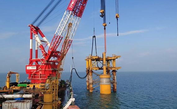 泰州華能臨高海上風電場項目單樁基礎沉樁施工圓滿收官