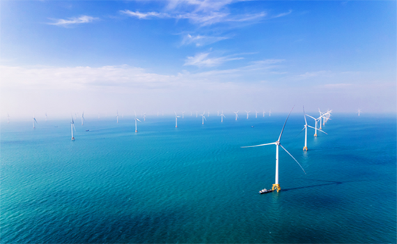 泰州廣西防城港海上風電場項目A場址標段二工程全容量并網發電