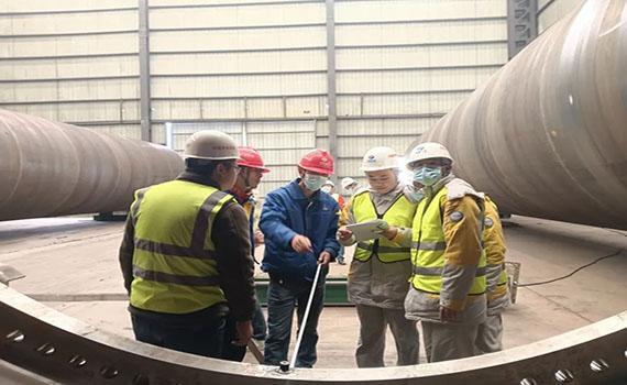 泰州四川涼山西昌牦牛山風電項目塔架及其附屬設備（Ⅲ標段）首套塔筒順利通過出廠驗收