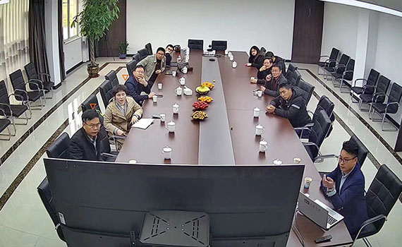 洛陽熱烈歡迎廈鎢新能源一行蒞臨我司工廠參觀考察