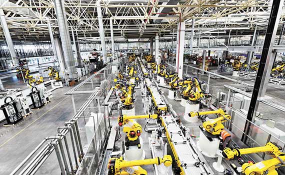 唐山金康汽車智能工廠生產線引注目